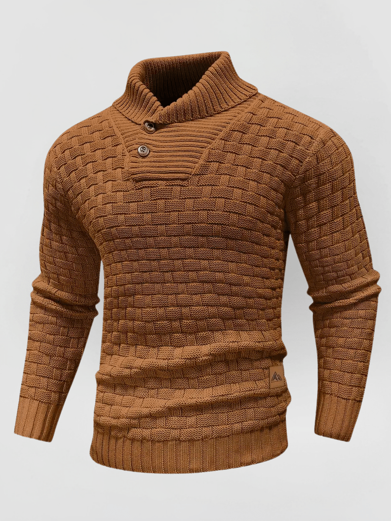 OTMAR - DICKER STRICKPULLOVER MIT HOHEM KRAGEN