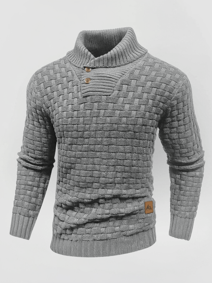 OTMAR - DICKER STRICKPULLOVER MIT HOHEM KRAGEN