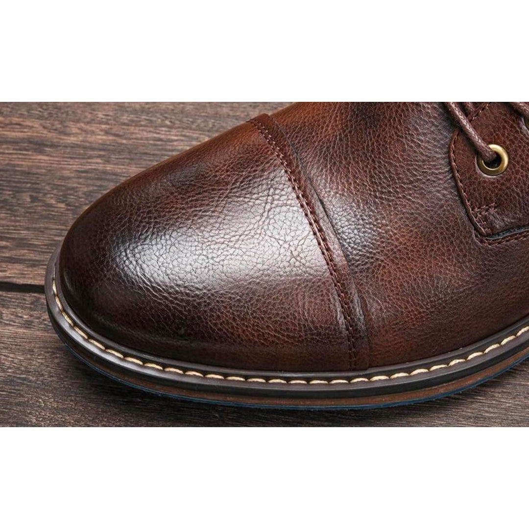 Aaron | Handgefertigte Premium-Leder-Oxford-Stiefel